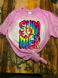 Tie Dye Summer Custom Graphic T-shirt