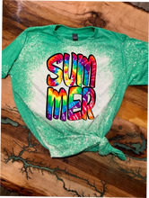Load image into Gallery viewer, Tie Dye Summer Custom Graphic T-shirt