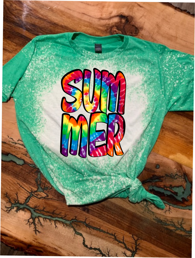 Tie Dye Summer Custom Graphic T-shirt