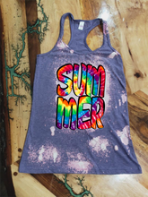 Load image into Gallery viewer, Tie Dye Summer Tank Custom Graphic