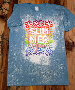 SUMMER - Leopard Rainbow Design Custom Unisex Graphic T-shirt