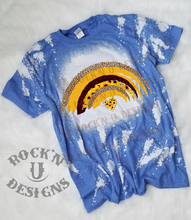 Load image into Gallery viewer, Sunflower Rainbow Custom Bleached Graphic t-shirt