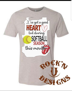 Softball Mom Custom Bleached T-shirt