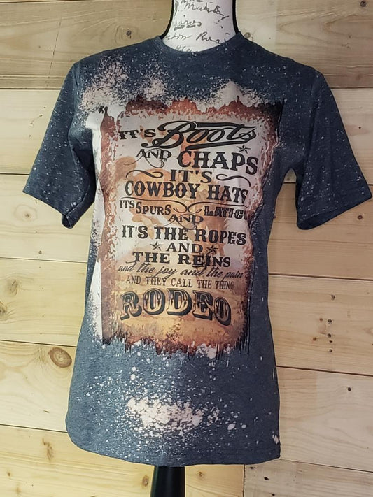 Custom Unisex  "BOOTS AND CHAPS RODEO " Graphic Tee