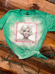 Marilyn Monroe Custom Bleached Graphic T-shirt