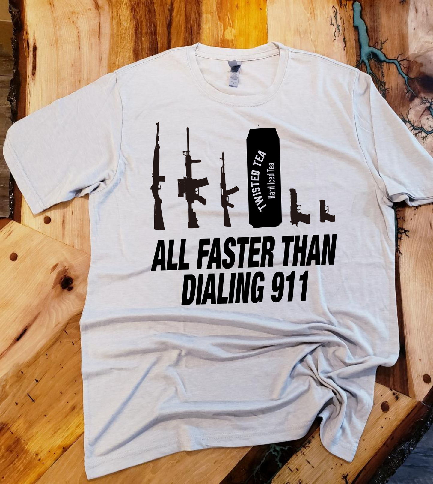 All Faster Than Dialing 911! Custom T-shirt