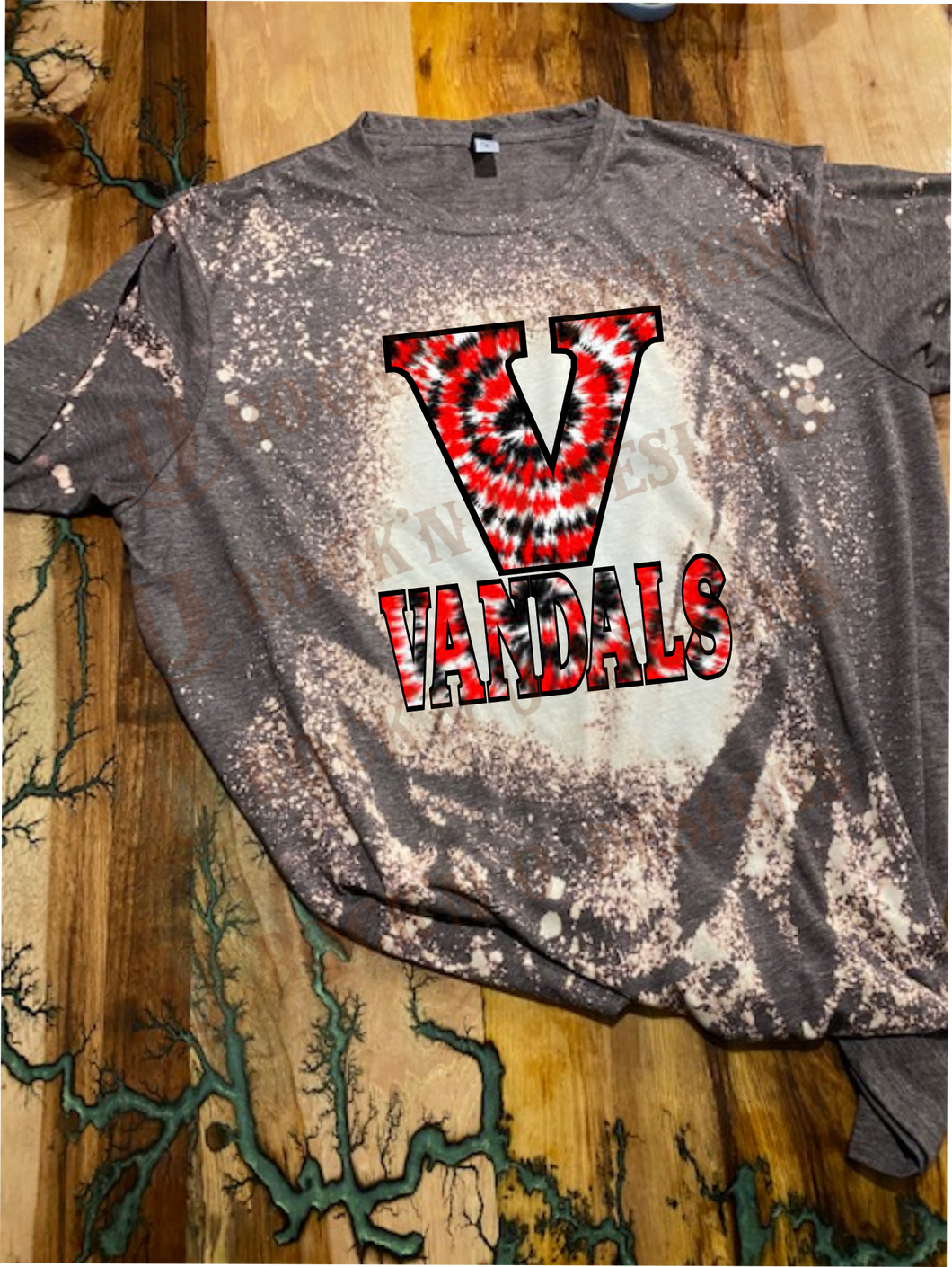 Van Vandals Custom Graphic Tie-dye Unisex T-shirt