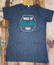 Load image into Gallery viewer, WAKE UP HUSTLE PRAY  Design Custom Women&#39;s Cut Graphic T-shirt