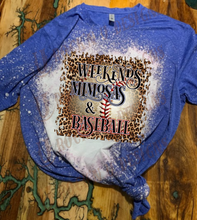 Load image into Gallery viewer, Weekends, Mimosas &amp; Baseball Leopard Graphic Design Unisex Tshirt
